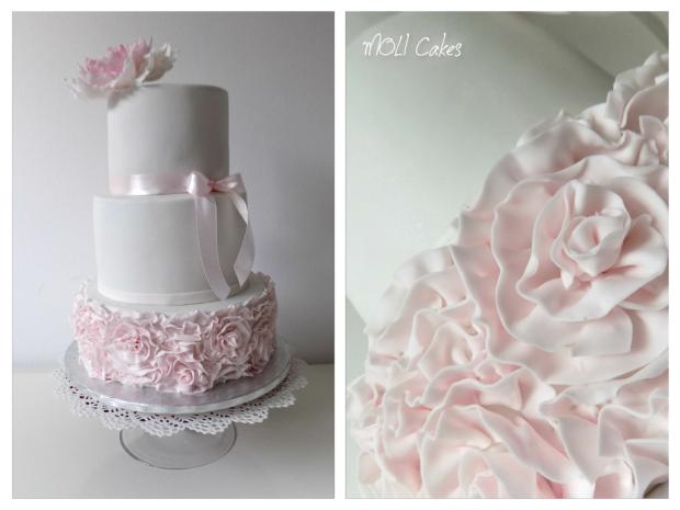 Svadobná v jemnej ružovej, torta, Svadobné torty Svadobná v jemnej ružovej, torta, Svadobné torty, MOLI Cakes, 1
