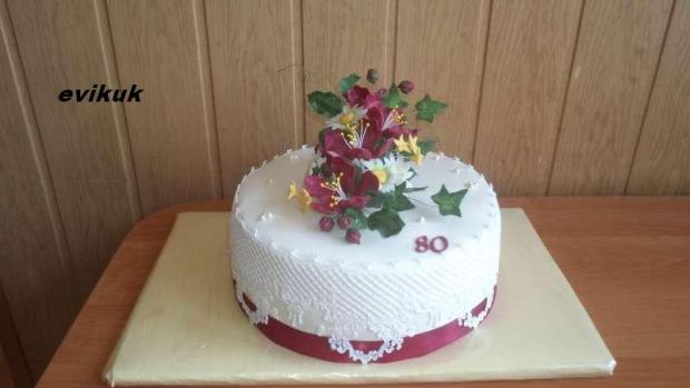 narodeninová k 80, torta, Narodeninové torty narodeninová k 80, torta, Narodeninové torty, evikuk, 1