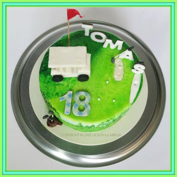 narodeninova pre golfistu, torta, Narodeninové torty narodeninova pre golfistu, torta, Narodeninové torty, Mirqa, 2
