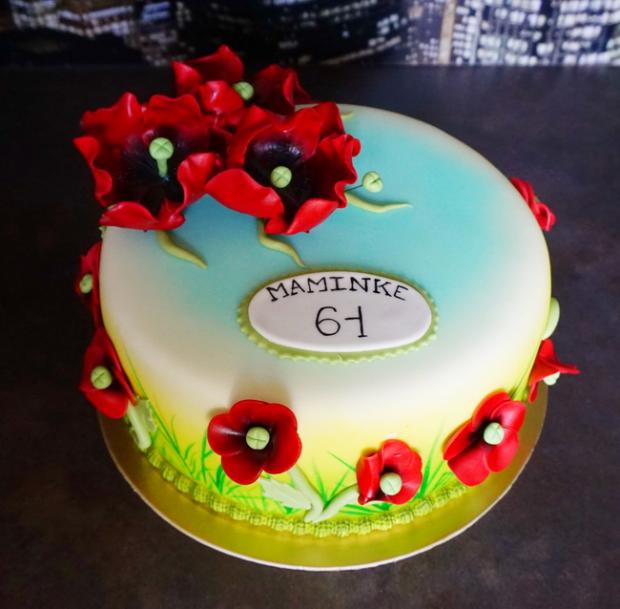 Vlčie maky, torta, Narodeninové torty Vlčie maky, torta, Narodeninové torty, zabinka, 1