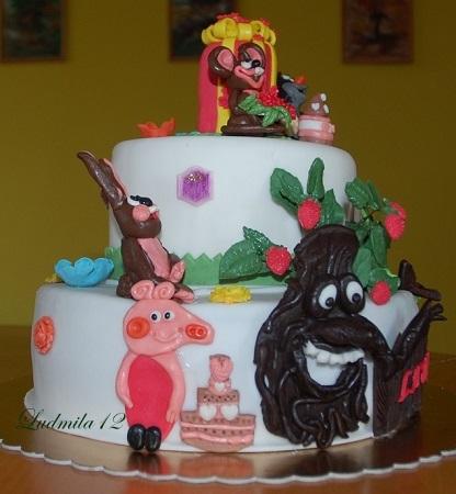 krtková, torta, Torty so zvieratkami krtková, torta, Torty so zvieratkami, ludmila12, 3