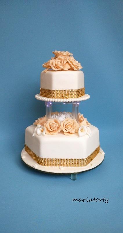 svadobná s led osvetlením, torta, Svadobné torty svadobná s led osvetlením, torta, Svadobné torty, maria285, 1
