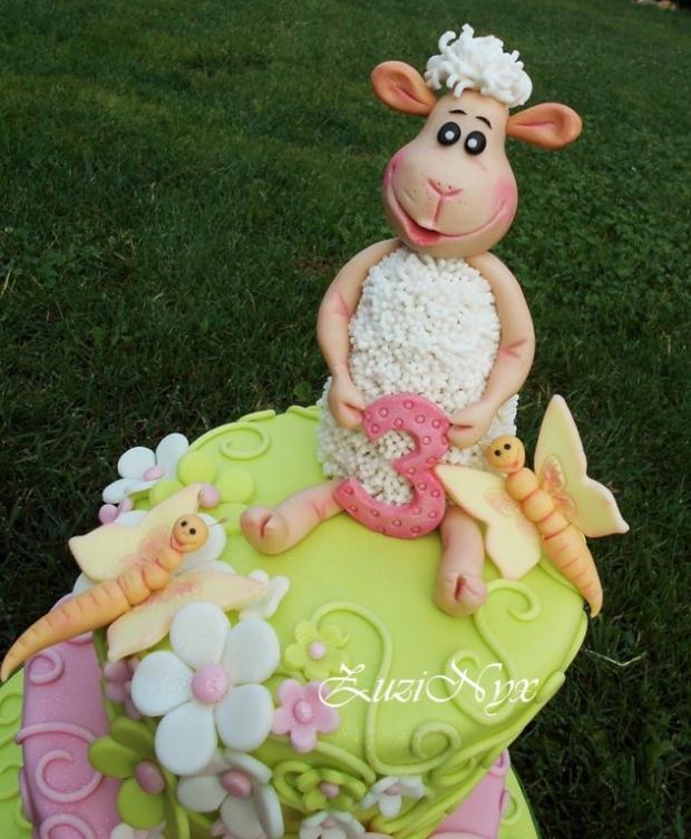 .. na želanie s ovečkou.., torta, Torty so zvieratkami .. na želanie s ovečkou.., torta, Torty so zvieratkami, ZuziNyx, 2