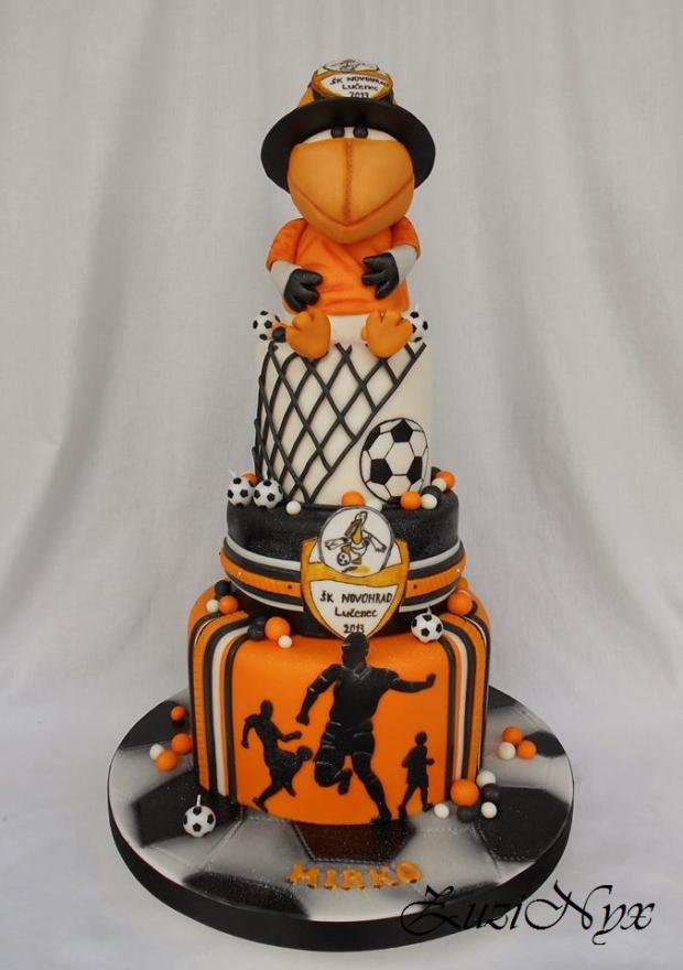 ..pre zakladateľa šk Novohrad s maskotom Fugom.., torta, Športové torty ..pre zakladateľa šk Novohrad s maskotom Fugom.., torta, Športové torty, ZuziNyx, 1