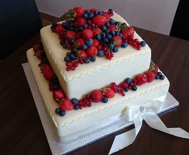 svadobná ovocna , torta, Svadobné torty, vanillaci, 1