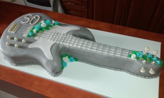 gitara k 50-ke, torta, Narodeninové torty gitara k 50-ke, torta, Narodeninové torty, Lilien Maxova, 1