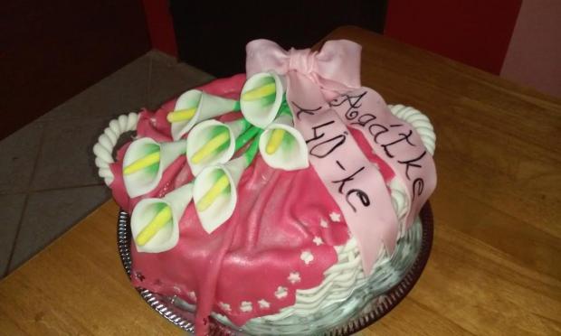 košík s kalami, torta, Narodeninové torty, Lilien Maxova, 1