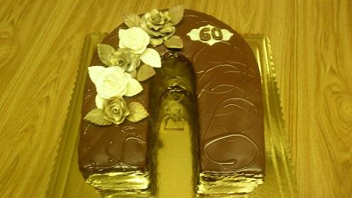 podkova čokoládová, torta, Narodeninové torty, Ivka29, 1
