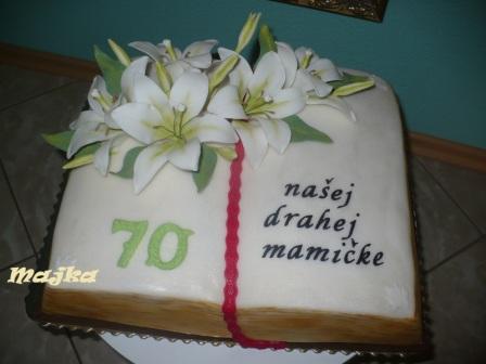 kniha s ľaliami, torta, Narodeninové torty, xara226, 1