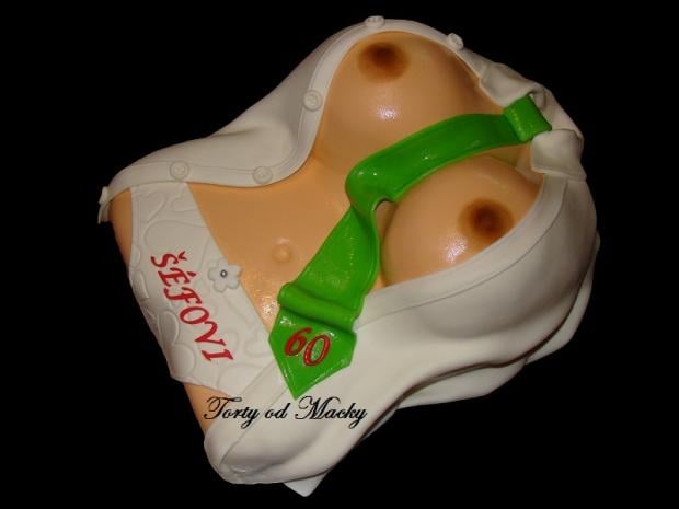 Ženské torzo, torta, Torty pre dospelých *, Macka Stančíková, 1