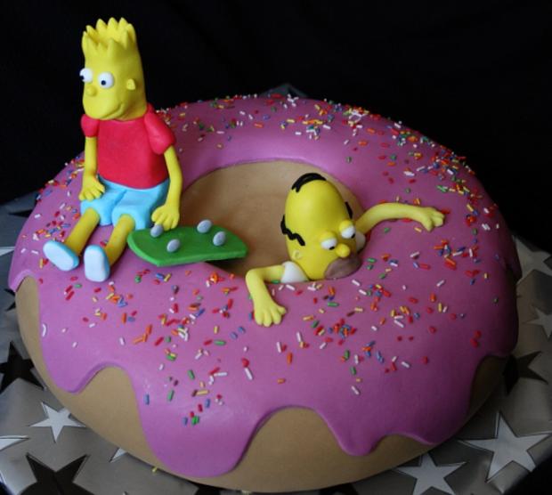 Simpsonovci, torta, Rozprávkové torty Simpsonovci, torta, Rozprávkové torty, Spagi, 1