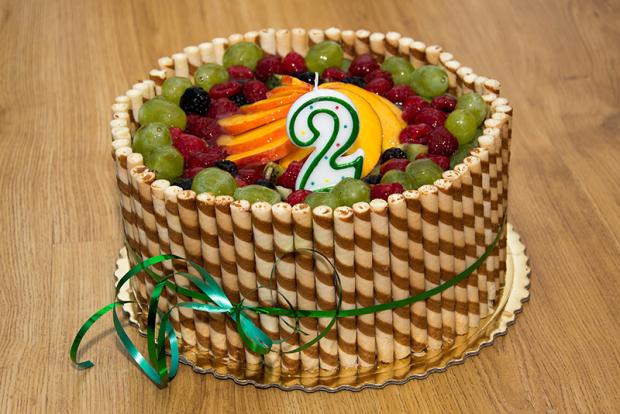 Ovocná s trubičkami, torta, Narodeninové torty Ovocná s trubičkami, torta, Narodeninové torty, Katie, 1