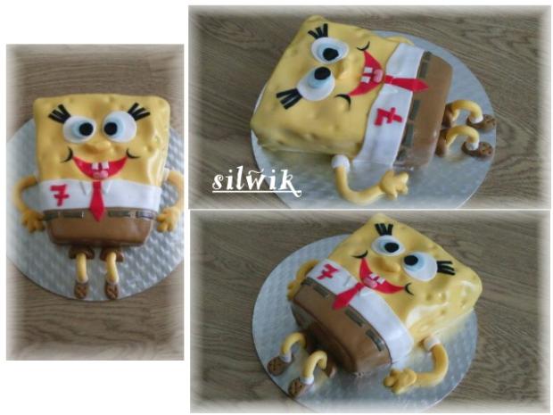 Spongie Bob, torta, Rozprávkové torty, silwik, 1