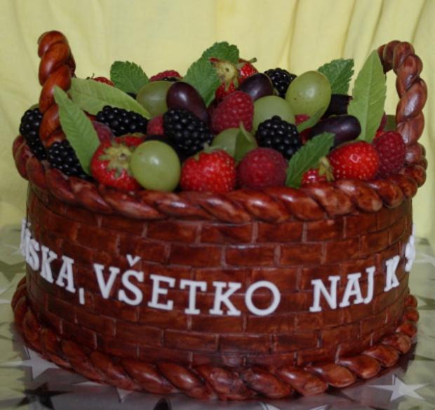 Ovocny kosik, torta, Narodeninové torty Ovocny kosik, torta, Narodeninové torty, Spagi, 1
