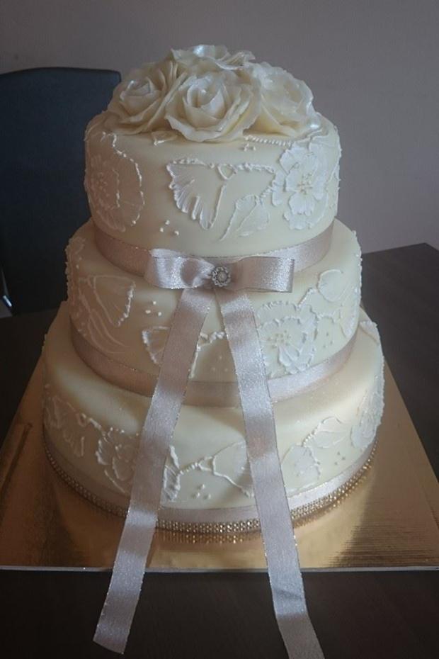 svadobná, torta, Svadobné torty, vanillaci, 1