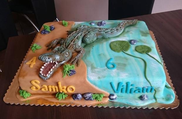 Krokodíl , torta, Torty so zvieratkami, vanillaci, 1