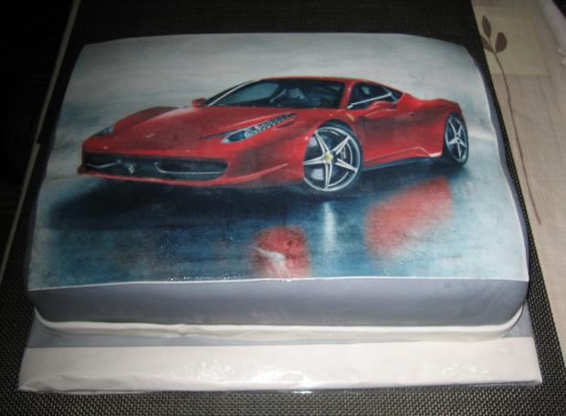 Obrázok auto, torta, Narodeninové torty Obrázok auto, torta, Narodeninové torty, helenah, 1