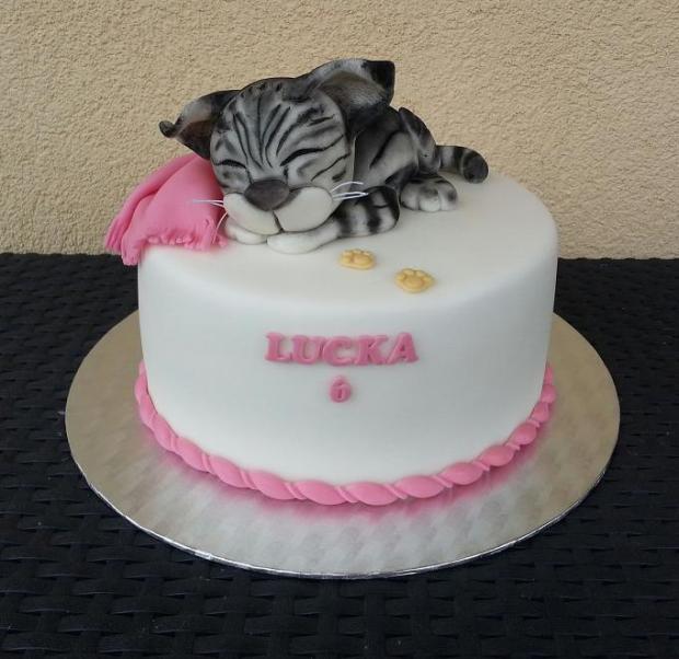 mačiatko pre moju dcérku, torta, Torty so zvieratkami mačiatko pre moju dcérku, torta, Torty so zvieratkami, Drahoslava Žilincová, 1