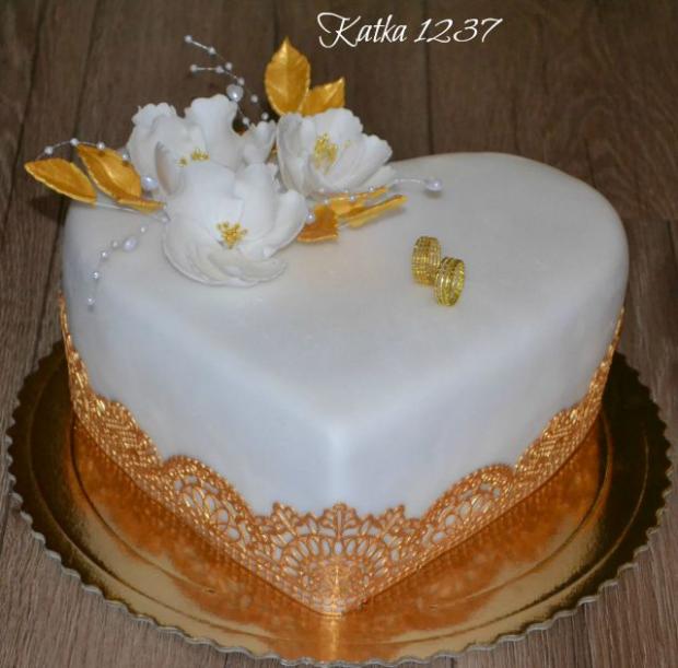 svadobná v zlatej farbe, torta, Svadobné torty svadobná v zlatej farbe, torta, Svadobné torty, katka1237, 1