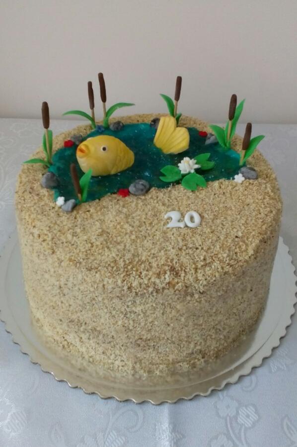 Orechová pre rybára, torta, Narodeninové torty Orechová pre rybára, torta, Narodeninové torty, ivetpm, 1