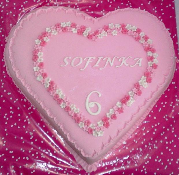 Srdiečko pre Sofinku..., torta, Ostané torty pre deti Srdiečko pre Sofinku..., torta, Ostané torty pre deti, Mariolka, 1
