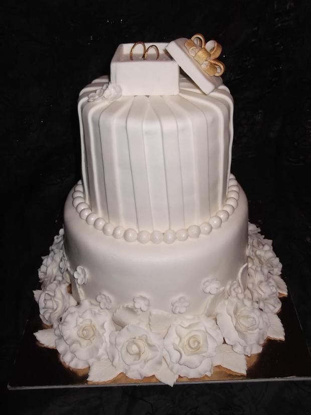 Svadobná torta, torta, Svadobné torty, cecil, 1