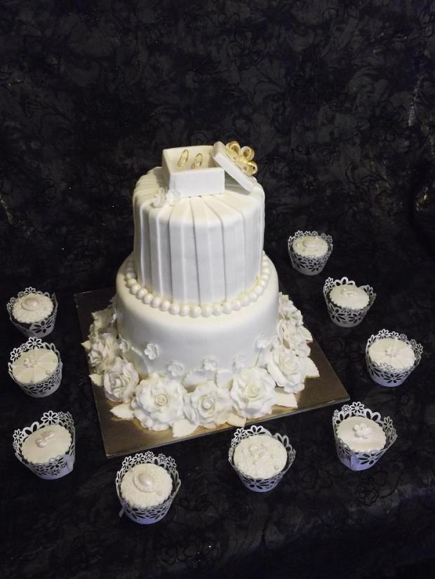Svadobná torta, torta, Svadobné torty, cecil, 2