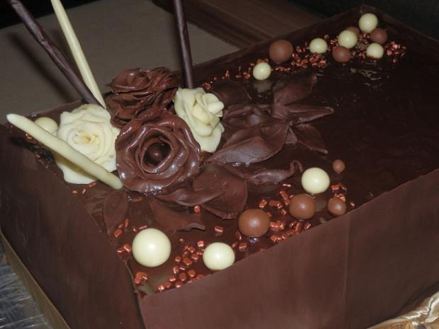 čokoládová - medové rezy, torta, Čokoládové torty, Tykoja, 2