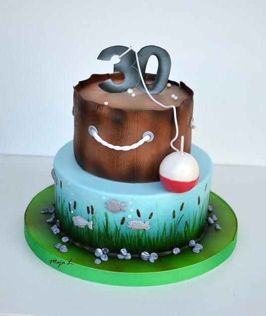 Narodeninová pre rybára, torta, Narodeninové torty Narodeninová pre rybára, torta, Narodeninové torty, mayaL30, 1