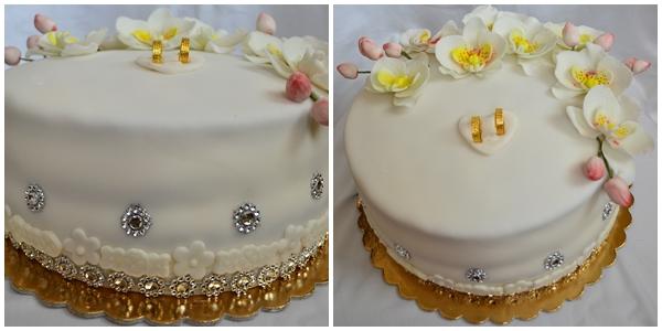 Svadba s orchideami, torta, Svadobné torty Svadba s orchideami, torta, Svadobné torty, t.sz.eniko, 1