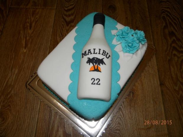 s fľašou Malibu, torta, Narodeninové torty, Andrea.P, 1