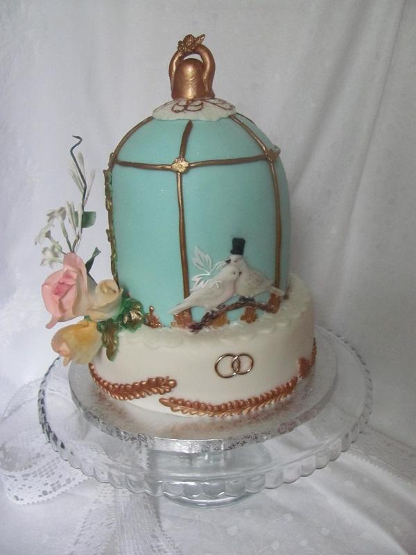 wedding birdcage, torta, Svadobné torty, Tatjana Dobrovičová, 1