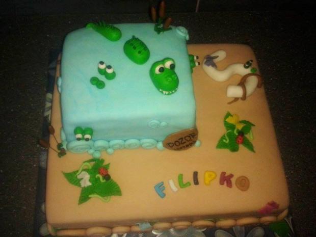 S krokodílom , torta, Torty so zvieratkami, Basul, 1