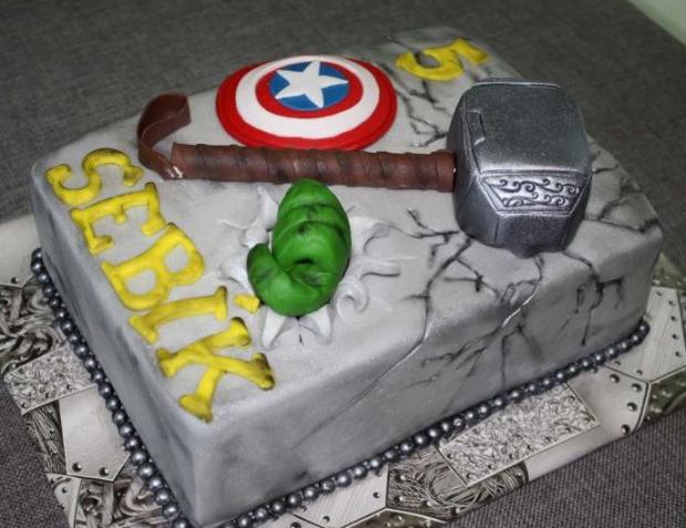 Avengers, torta, Ostané torty pre deti Avengers, torta, Ostané torty pre deti, stanula, 1