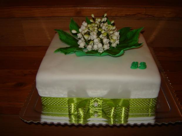 s konvalinkami, torta, Narodeninové torty s konvalinkami, torta, Narodeninové torty, susana11, 1