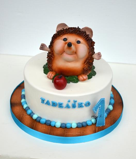 ježko na 1. rôčik, torta, Torty so zvieratkami ježko na 1. rôčik, torta, Torty so zvieratkami, mayaL30, 1