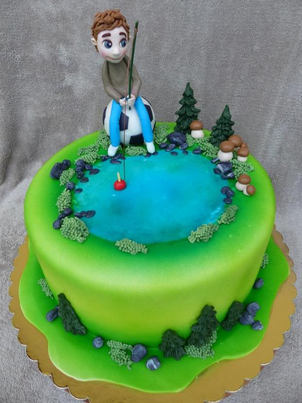 malý futbalista rybár, torta, Ostané torty pre deti malý futbalista rybár, torta, Ostané torty pre deti, Anna Š., 1