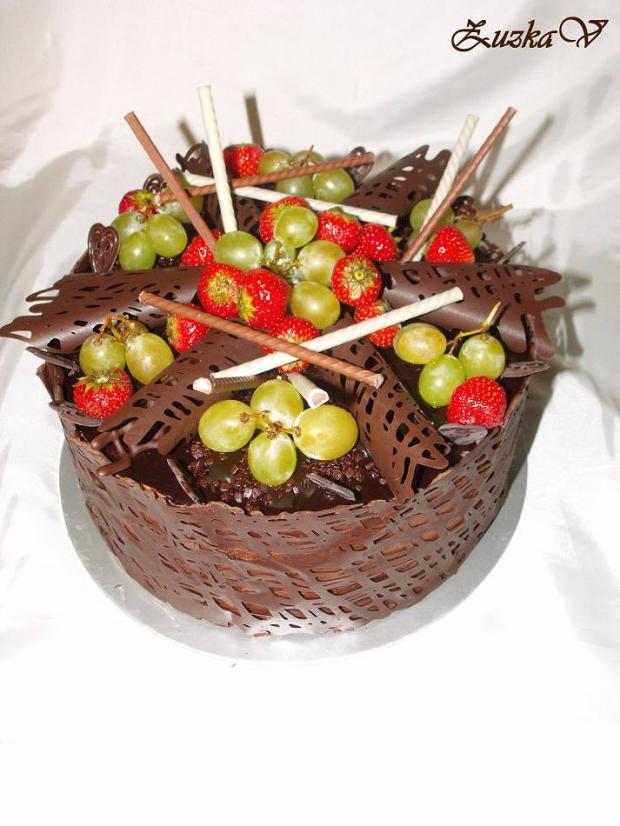 Čokoládová s ovocím, torta, Čokoládové torty, ZuzkaV, 1