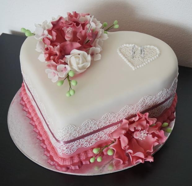 Svadobné srdce, torta, Svadobné torty Svadobné srdce, torta, Svadobné torty, zabinka, 1