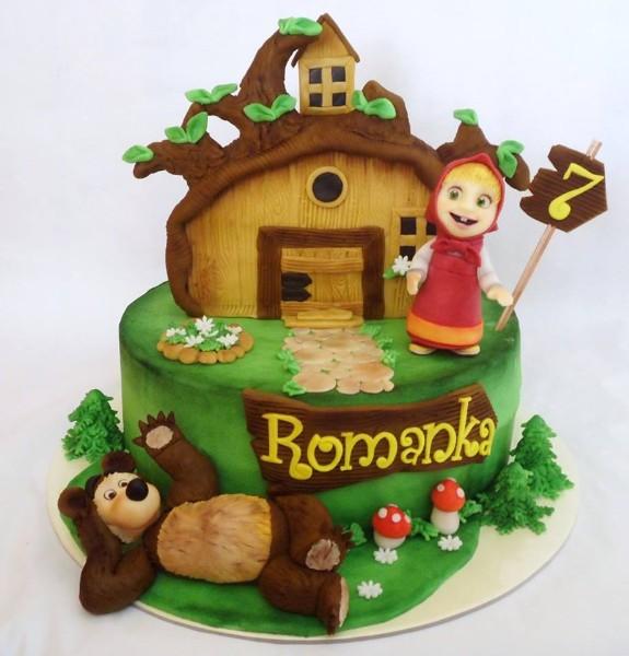 Máša a medveď, torta, Rozprávkové torty Máša a medveď, torta, Rozprávkové torty, veroc, 1