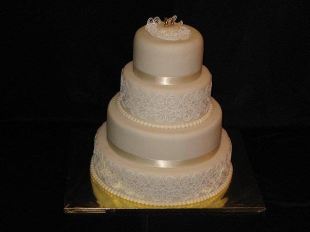 Svadobna s krajkou, torta, Svadobné torty Svadobna s krajkou, torta, Svadobné torty, deni_v22, 1