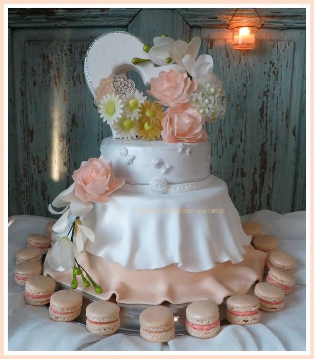 svadobna s macarons, torta, Svadobné torty svadobna s macarons, torta, Svadobné torty, Mirqa, 1