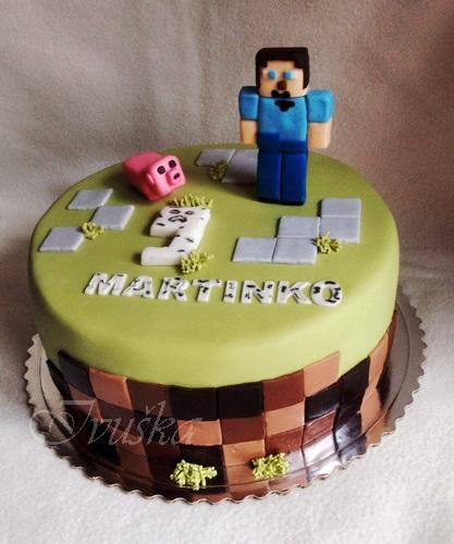minecraft , torta, Ostané torty pre deti, likerik, 1