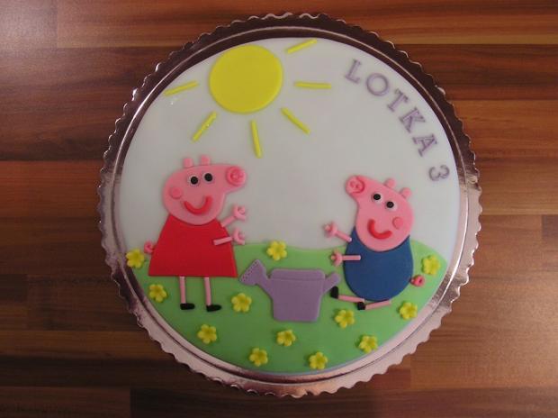 Peppa the Pig, torta, Rozprávkové torty, dadika, 1
