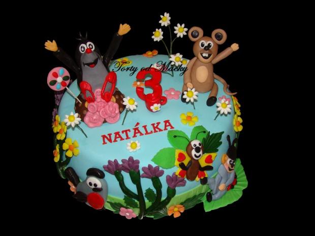 Krtko a kamaráti, torta, Rozprávkové torty Krtko a kamaráti, torta, Rozprávkové torty, Macka Stančíková, 1