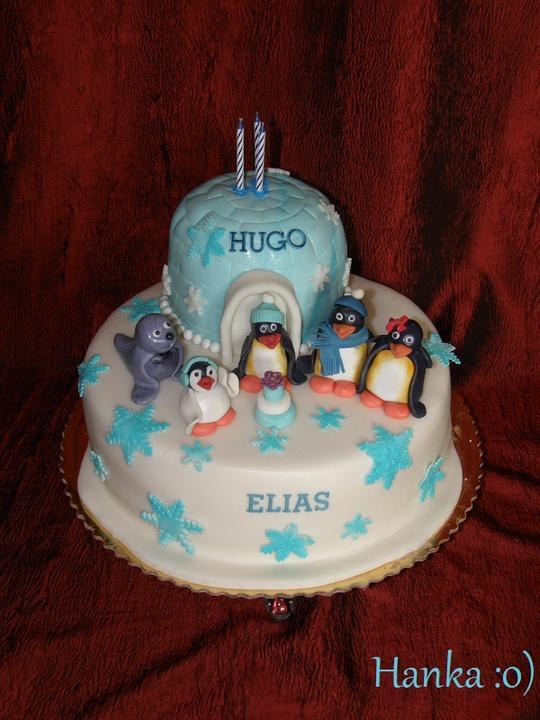 Pingu, torta, Rozprávkové torty Pingu, torta, Rozprávkové torty, selinnka, 1