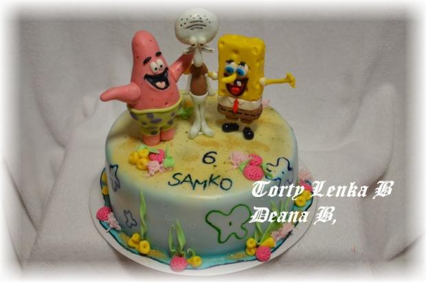 SpongBob s kamosmi, torta, Rozprávkové torty, lenca2410, 1