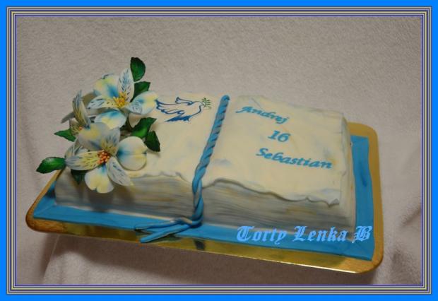 Birmovna kniha pre dvojicky, torta, Torty na cirkevné sviatky, lenca2410, 1