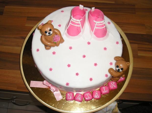 krstinová s macíkmi, torta, Torty na krstiny, dadika, 1