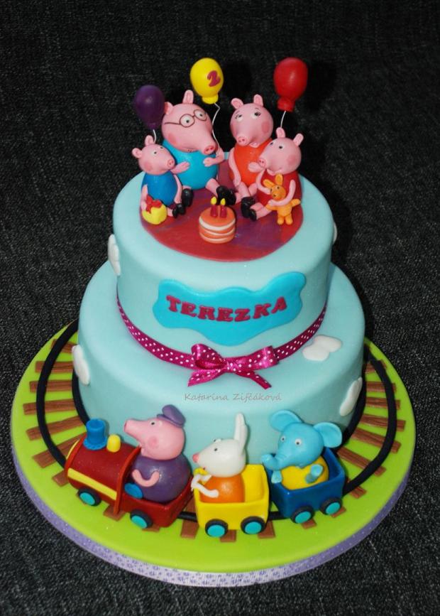 Peppa pig torta...s vlacikom, torta, Rozprávkové torty Peppa pig torta...s vlacikom, torta, Rozprávkové torty, Katarina139, 1